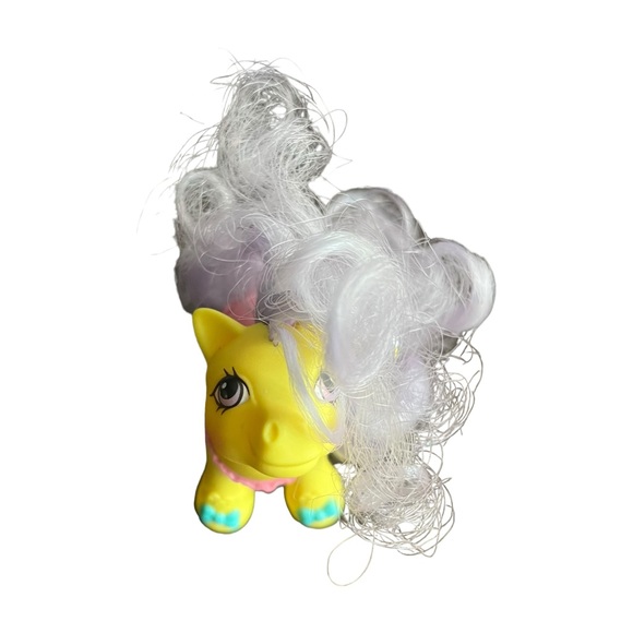 Vintage 1990 G1 My Little Pony Baby Toe Dancer MLP Yellow Pink Purple Ballerina - Picture 3 of 16